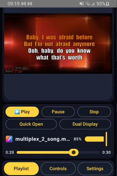 Karaoke Player Android Android App screenshot