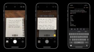 Copia per iPhone con testo in tempo reale